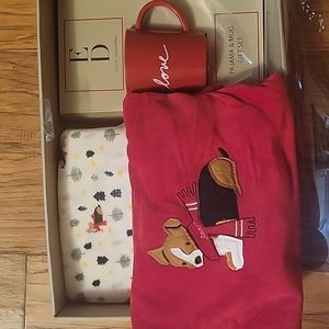 Velvety soft pajama set with mug